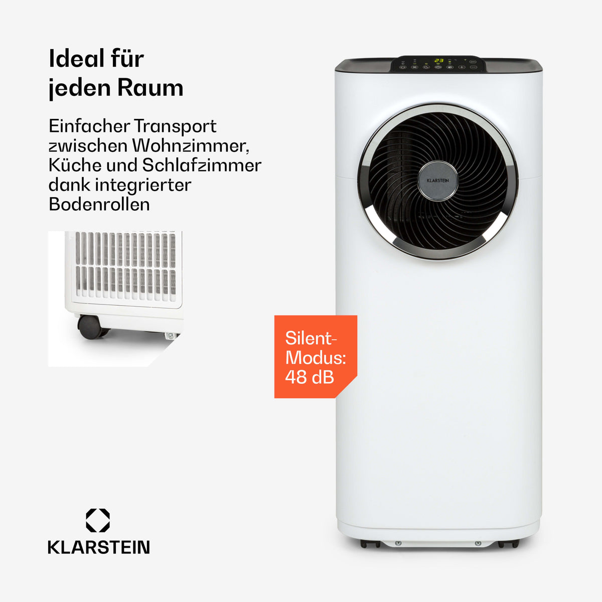 Kraftwerk Smart 10000 BTU Mobile Klimaanlage Weiß