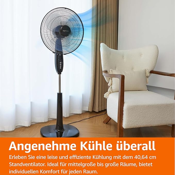 Standventilator 40 cm mit Fernbedienung