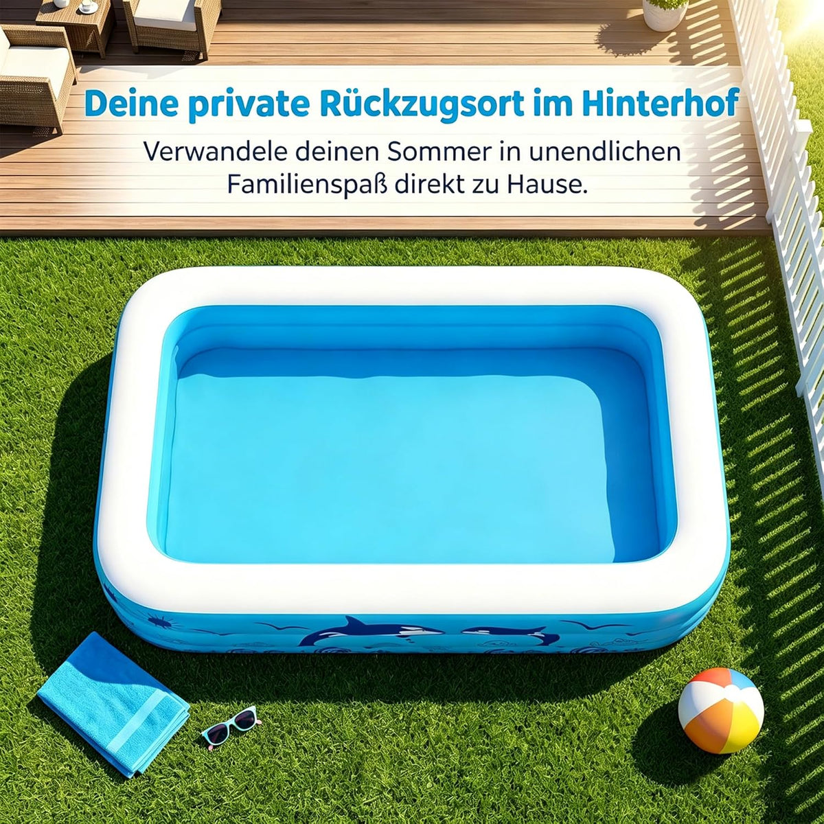 Aufblasbare Schwimmbecken