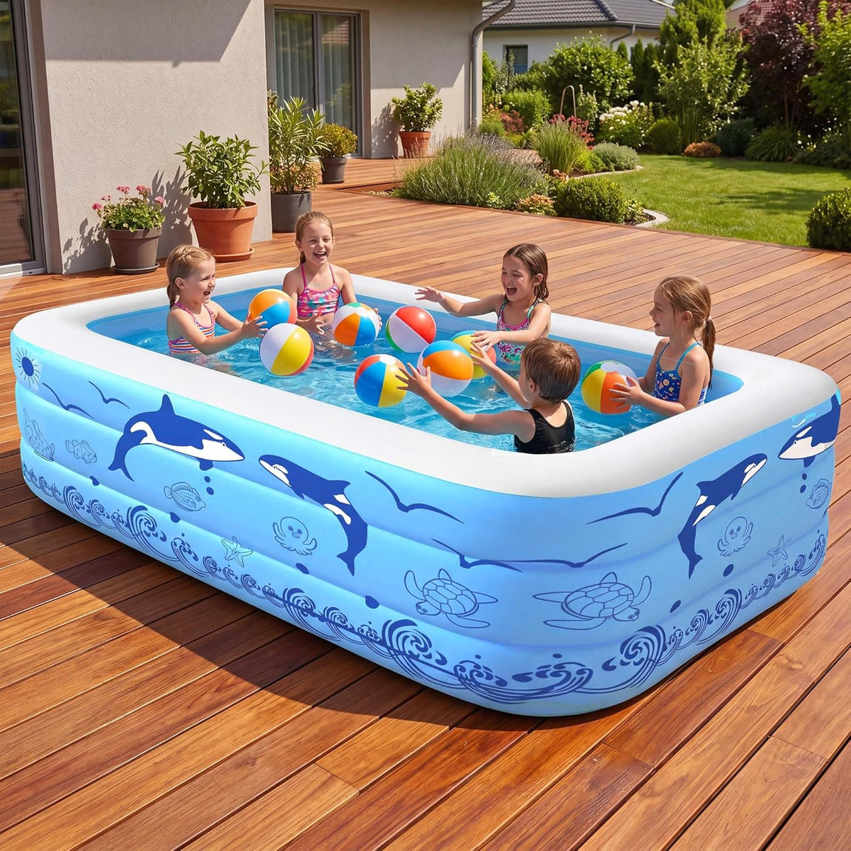 Aufblasbare Schwimmbecken