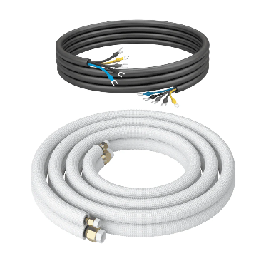 Kältebringer® 1-15 m Conduite de réfrigérant 1/4« + 3/8 » Kit de montage pour climatiseur split (5 fils)